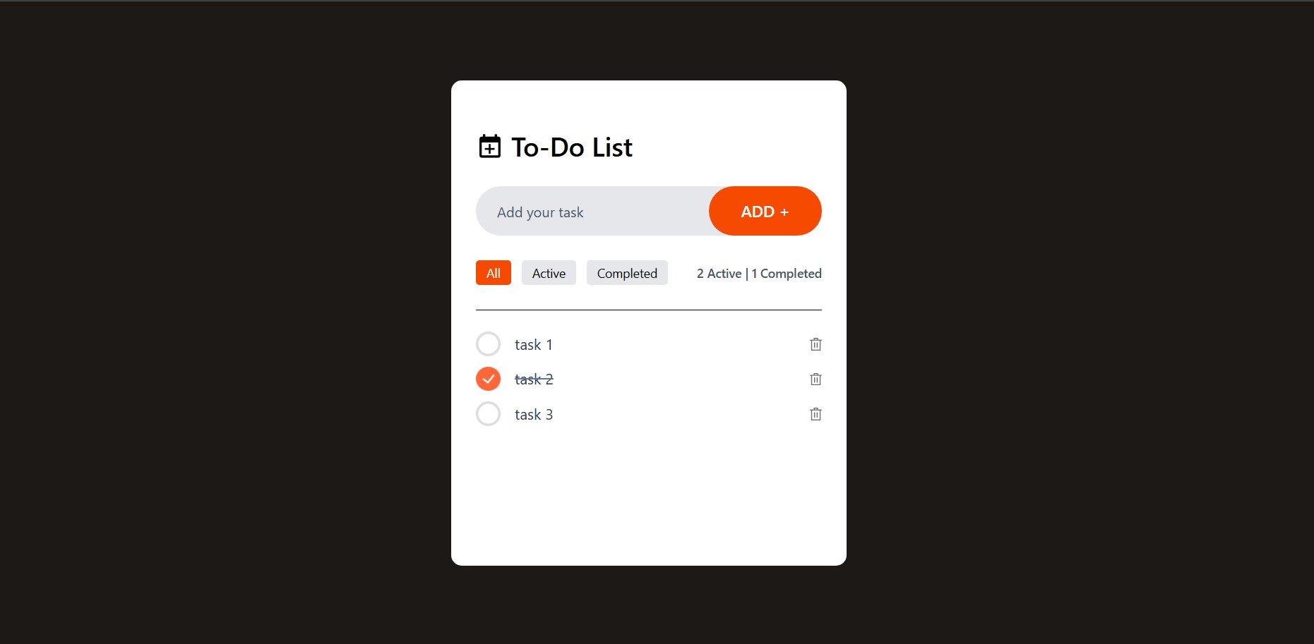 Todo App Screenshot